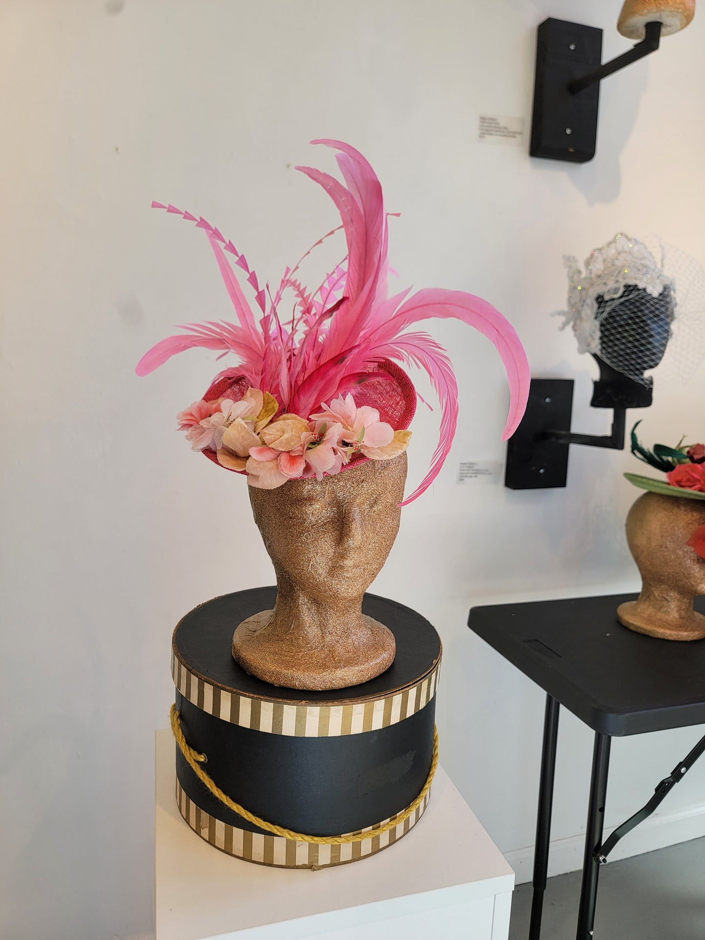 Pink Cherry Bloom Saucer Hat