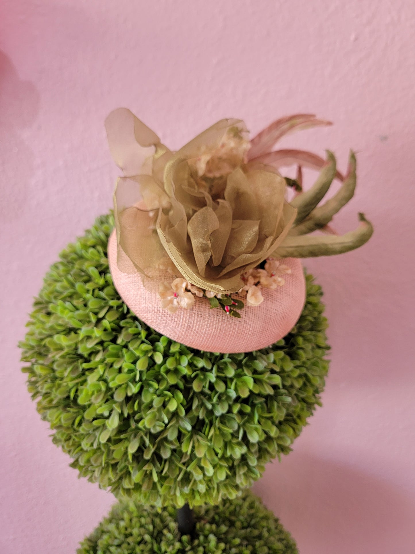 Pretty Pink Button Hat